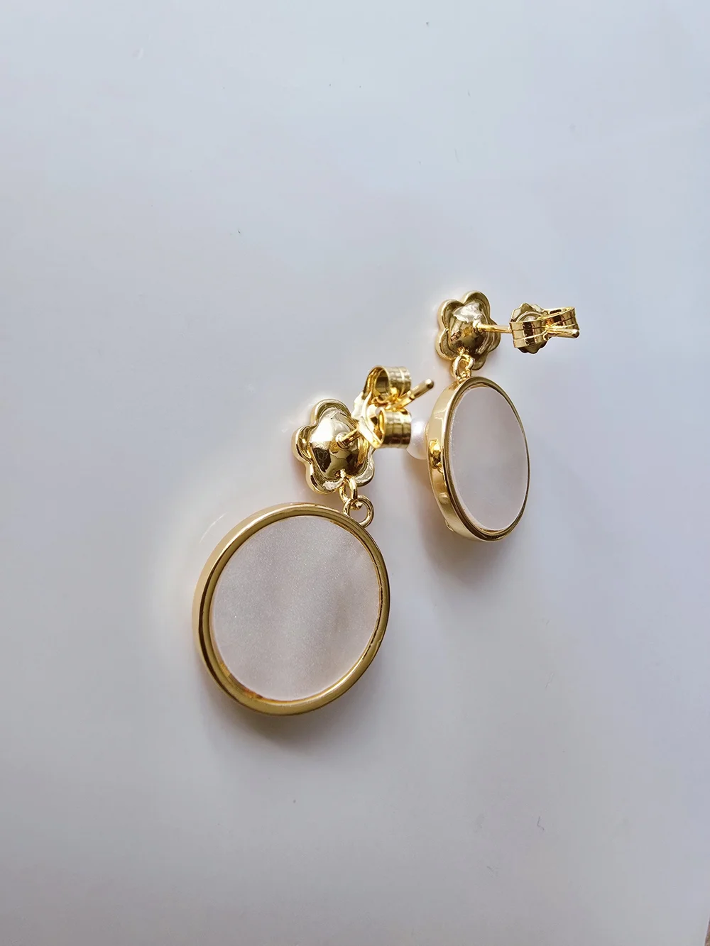 Blossom Floral Drop Earrings,S925 Needle Freshwater Pearl -Women‎ Jewelry